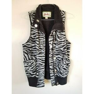Live To Be Spolied fleece-lined vest